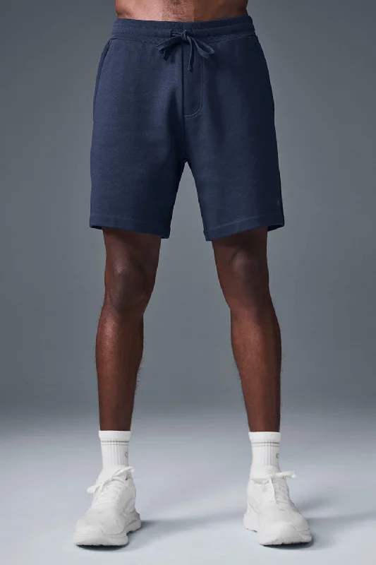 Slim Fit Running Shorts-Chill Short - Navy