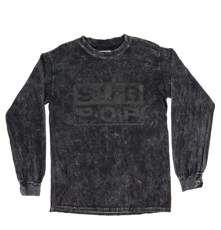 Customizable Graphic T-Shirts-Logo Tie Dye Blackout Long Sleeve T-Shirt