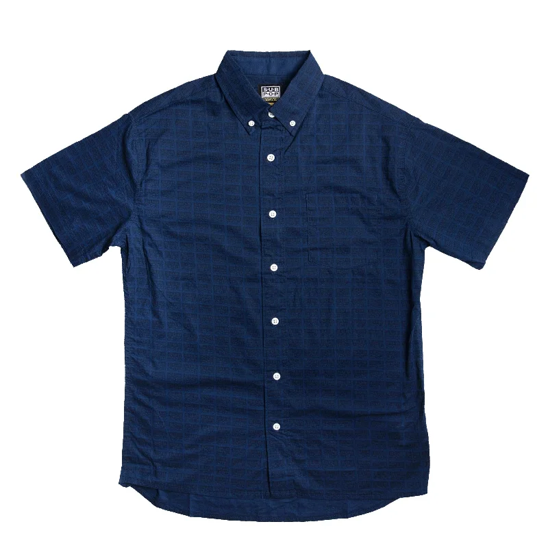 Soft Fit T-Shirts-Sub Poplin Navy Shirt