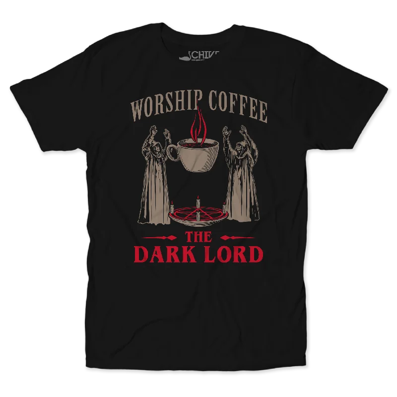 Funny Animal T-Shirts-Worship Coffee Unisex Tee