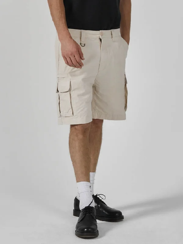 Sweat Shorts For Women-Slacker Cargo Short - Unbleached