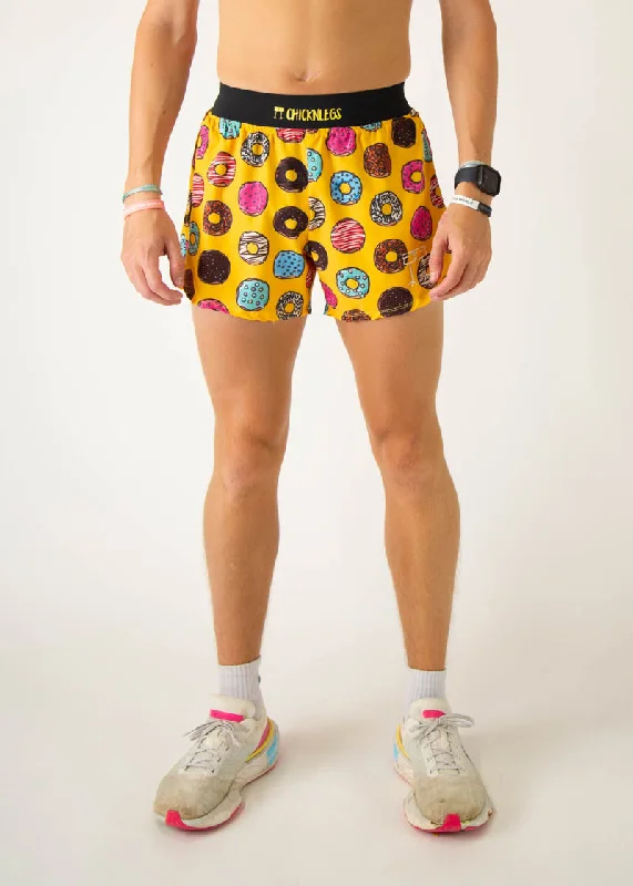 Classic Board Shorts-Men's Salty Donuts 4" Half Split Shorts