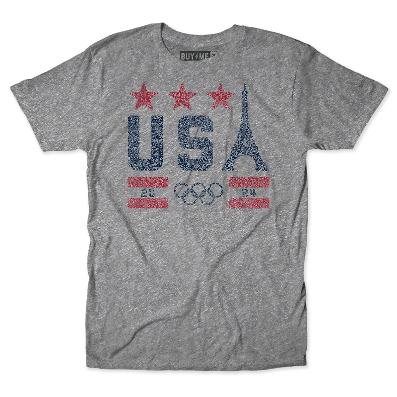 Athletic T-Shirts-USA 2024 Tee