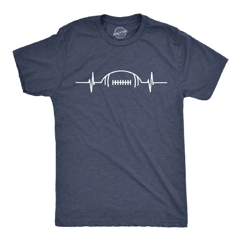 Organic T-Shirts-Football Heart Rate Men's T Shirt