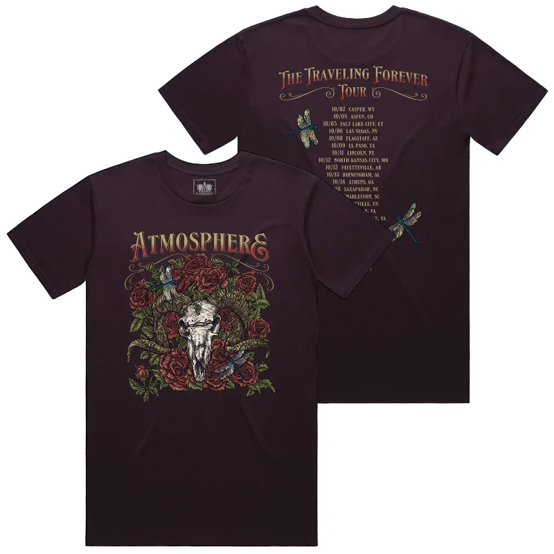 Classic T-Shirts-Atmosphere - Traveling Forever Tour T-Shirt (Plum)