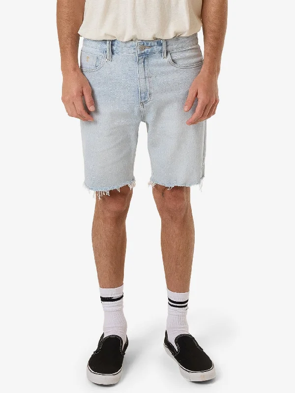 Long Running Shorts-Bones Denim Short - Ether Blue