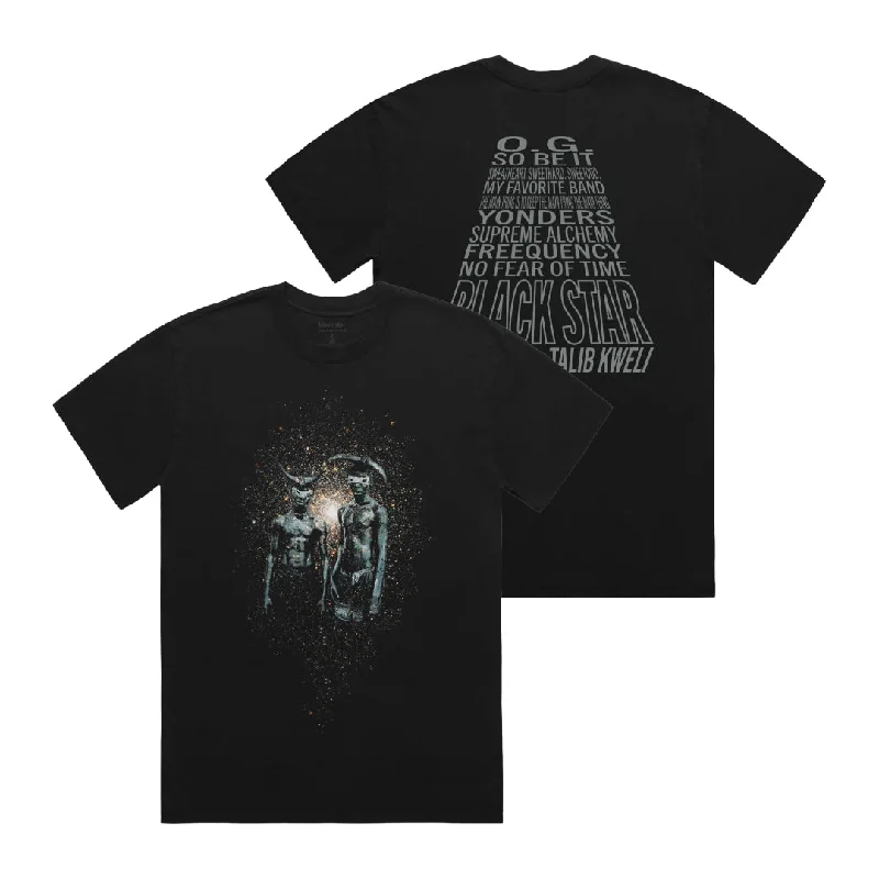 Vintage Print T-Shirts-Black Star - No Fear of Time Shirt (Black)