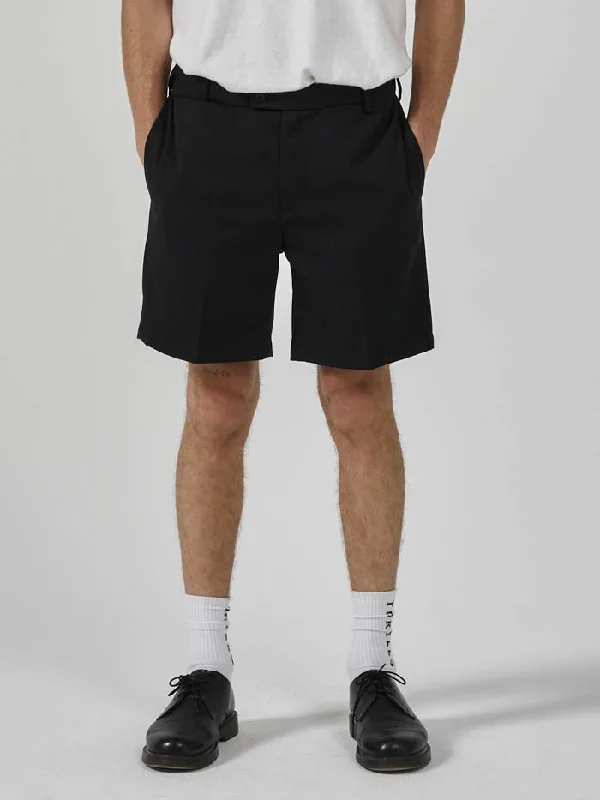 Fashionable Cargo Shorts-Pub Short - Black