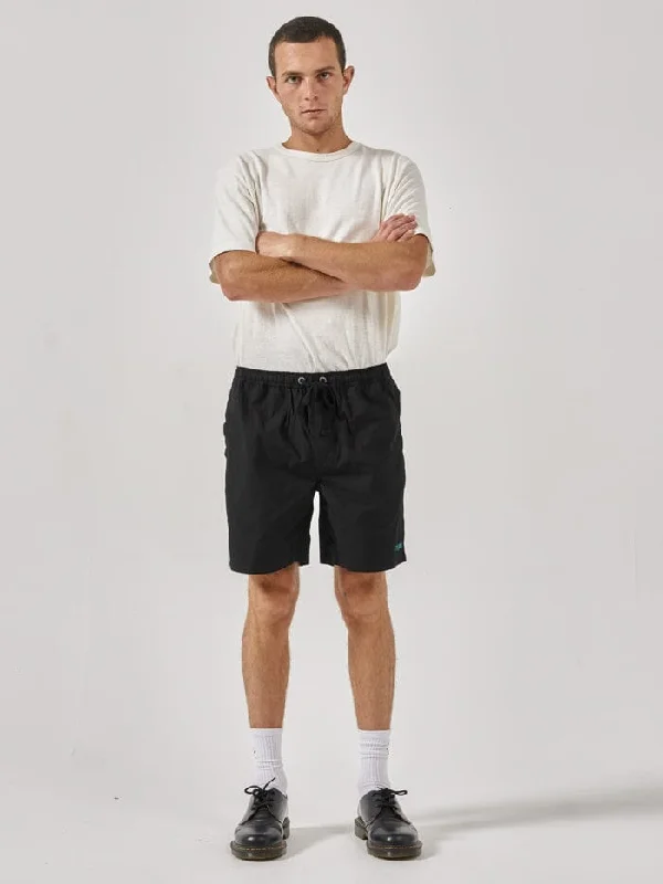 Jogging Shorts-Two Minds Volley - Black