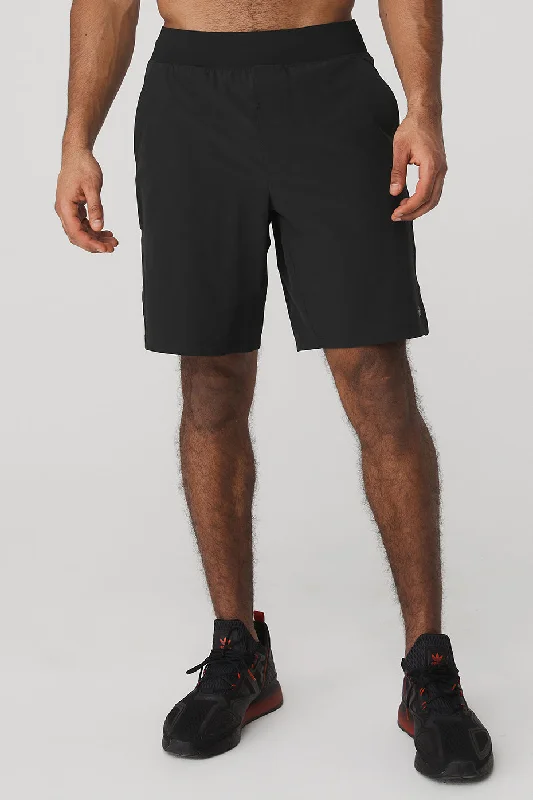 Stretchy Travel Shorts-9" Repetition Short - Black