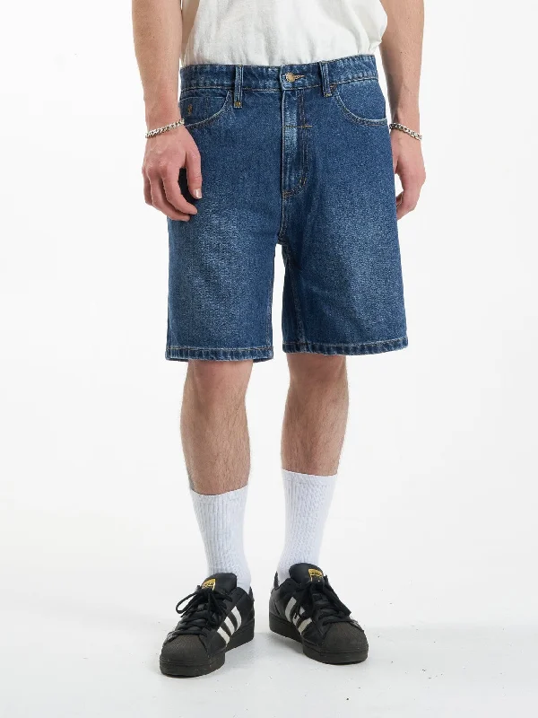 Soft Shorts-Slacker Denim Short - Roadhouse Blue