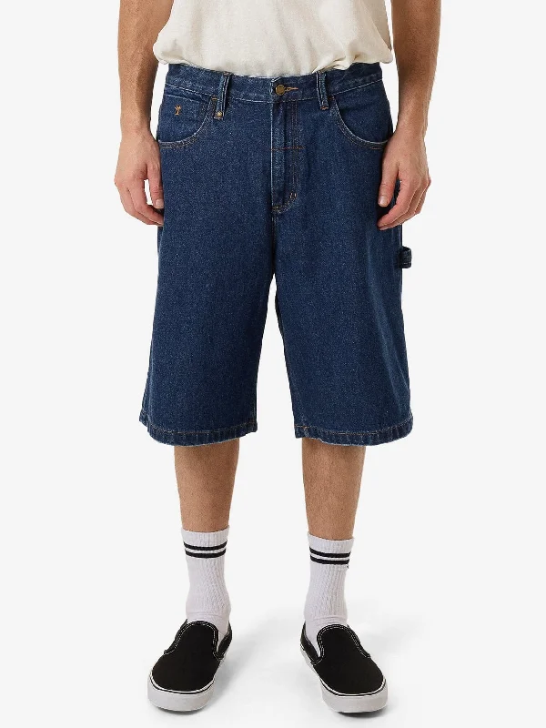 Relaxed Fit Shorts-Big Slacker Denim Short - Double Indigo Rinse