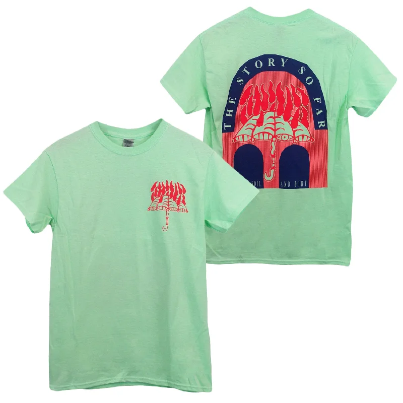 Custom Band T-Shirts-Umbrella Arch Mint Green - Tee