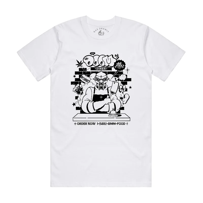 Custom Text T-Shirts-MF DOOM - Chef DOOM Shirt (White)