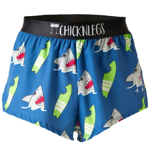 Quick-Dry Shorts-Men's Blue Sharks 2" Split Shorts