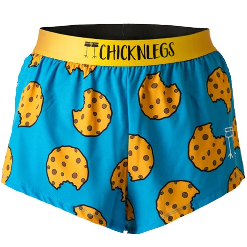 Stylish Beach Shorts-Men's Chocolate Chip Cookies 2" Split Shorts