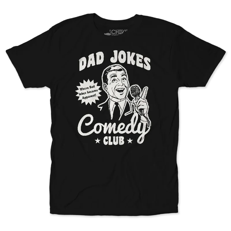 Graphic T-Shirts-Dad Jokes Comedy Club Unisex Tee