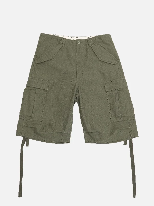 Low-Rise Shorts-M-65 Cargo Shorts - OLIVE