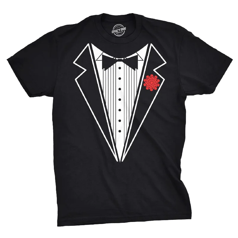 Slim Fit T-Shirts-Black Tuxedo Men's T Shirt