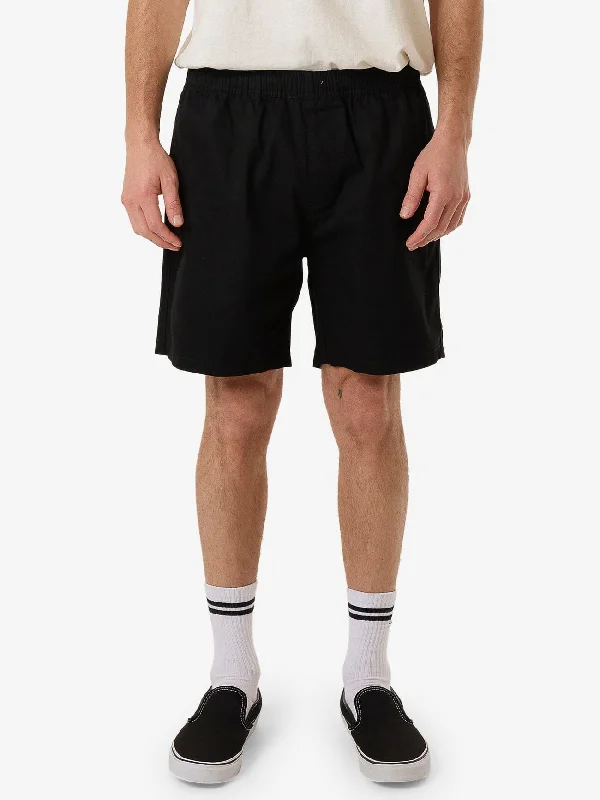 Men’s Cargo Shorts-Minimal Thrills Work Volley - Black