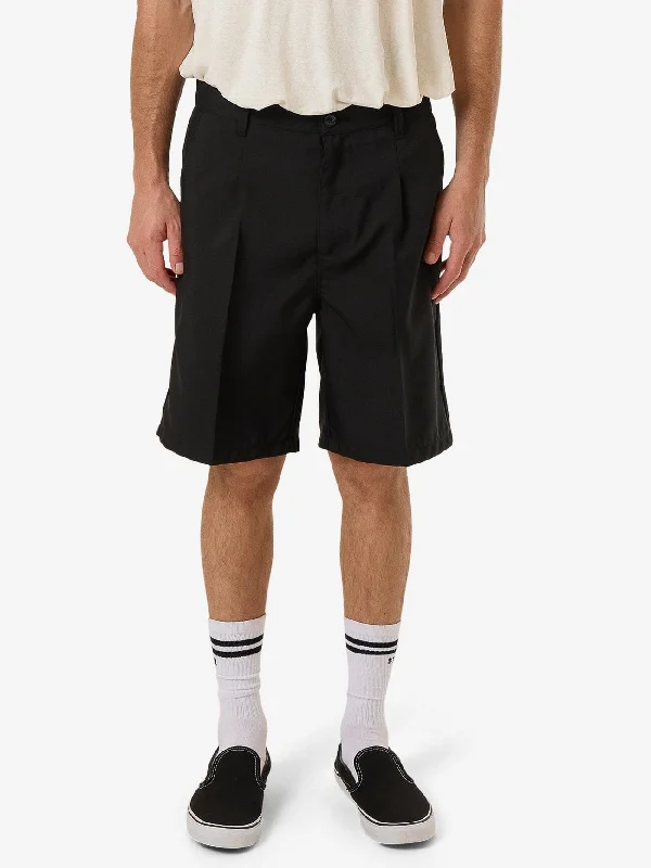 Soft Relaxed Shorts-Jacob Short - Black