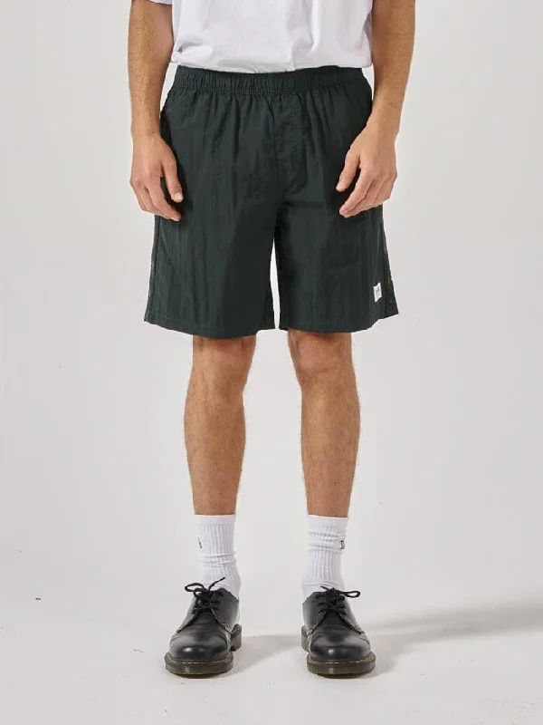 Workout Shorts-Existencial Baggie Volley - Jasper Green