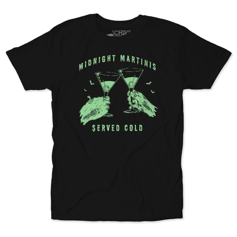 Digital Print T-Shirts-Midnight Martinis Unisex Tee