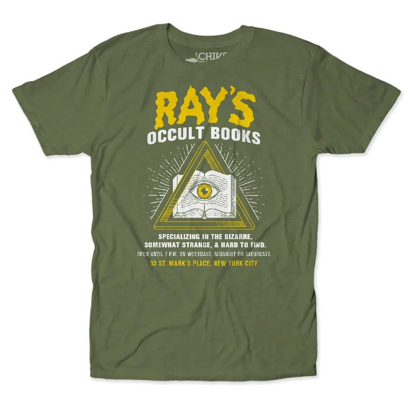 Relaxed Fit T-Shirts-Rays Occult Books Unisex Tee