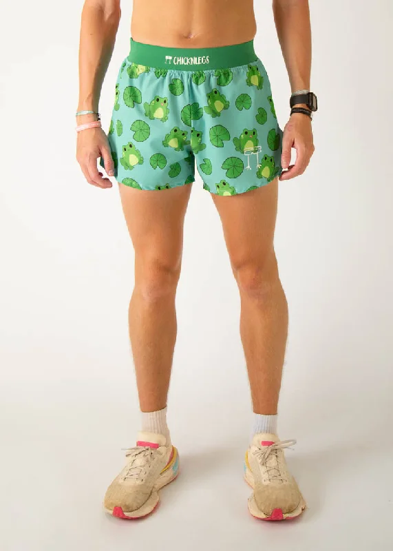 Bright Color Shorts-Men's Fartlek Froggies 4" Half Split Shorts