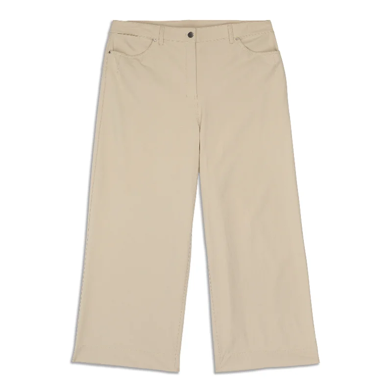 Formal Chinos-City Sleek 5 Pocket Wide-Leg High Rise 7/8 Length Pant - Resale