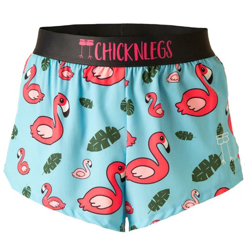 Low-Rise Shorts-Men's Blue Flamingo 2" Split Shorts