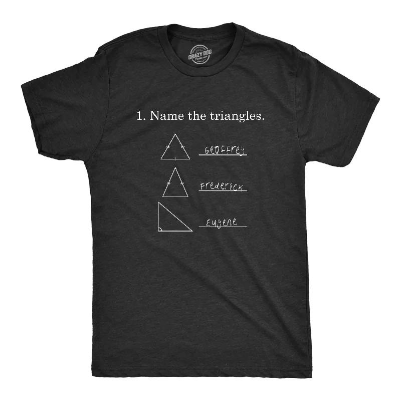 Custom Sports T-Shirts-Name The Triangles Men's T Shirt