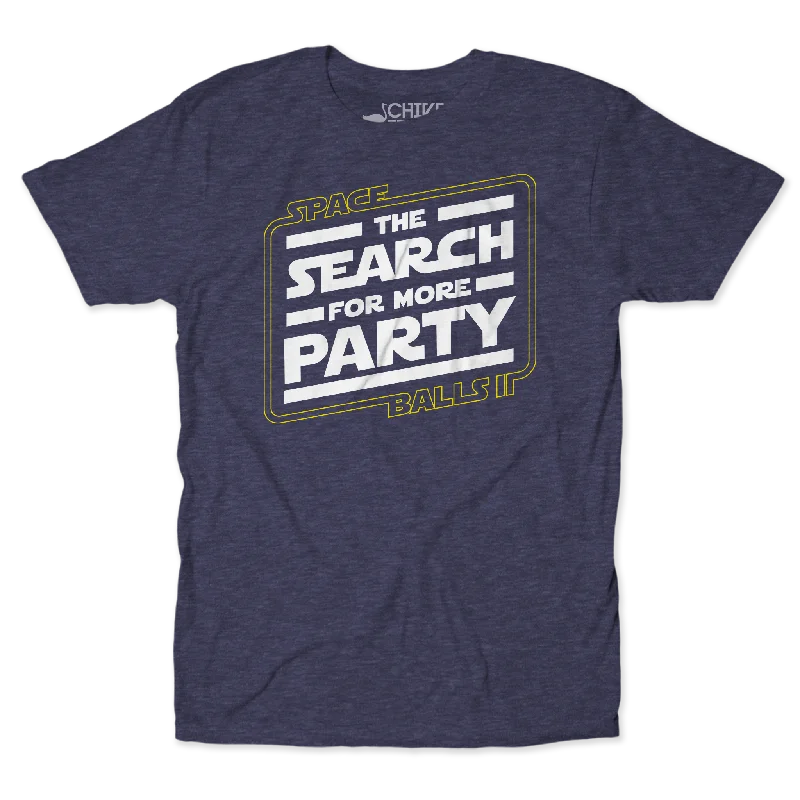 Navy T-Shirts-The Search For More Party Unisex Tee