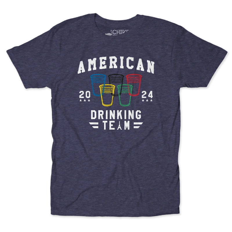 Custom T-Shirts-American Drinking Team Unisex Tee