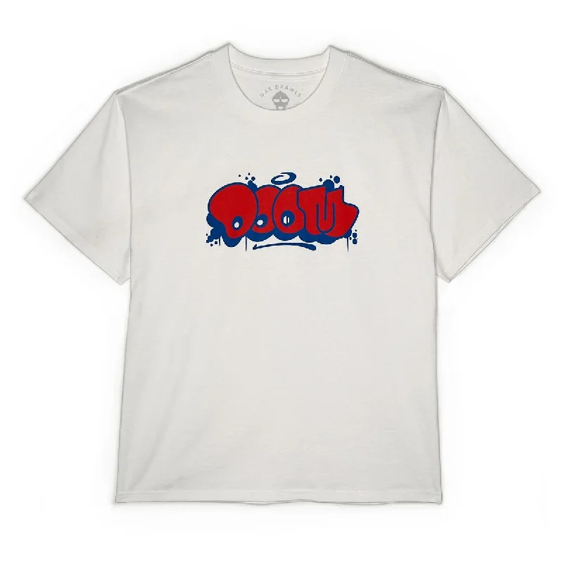 Quick-Dry T-Shirts-MF DOOM - THROW SHIRT (BLUE & RED)