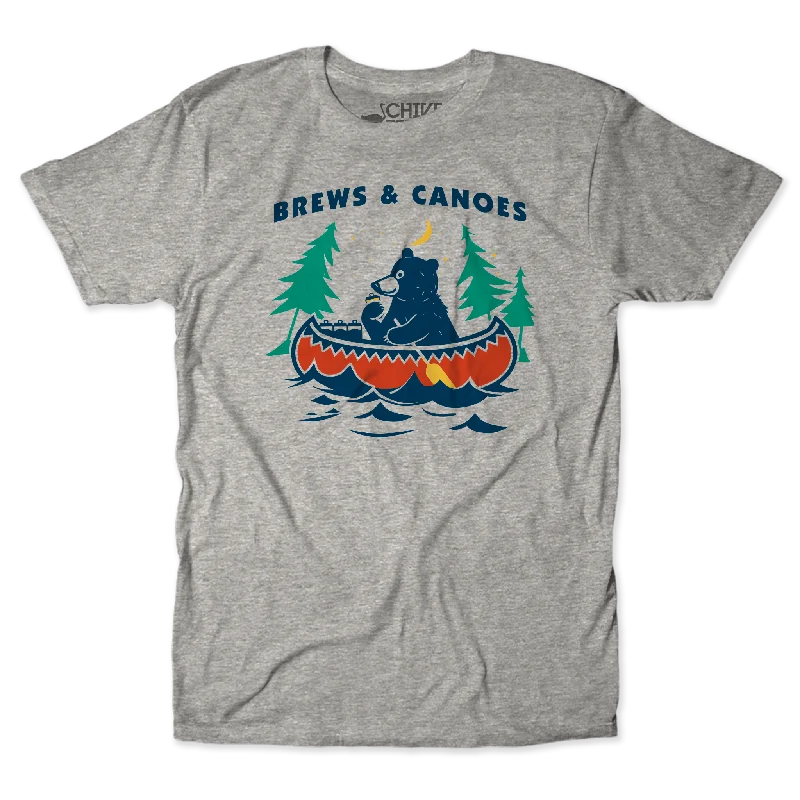 Streetwear T-Shirts-Brews And Canoes Unisex Tee