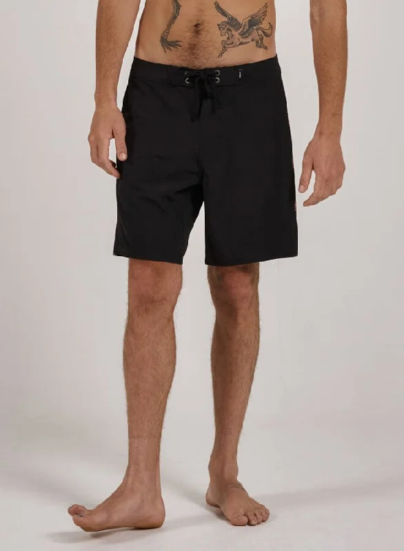 Adjustable Waist Shorts-Acid Test Boardshort - Washed Black