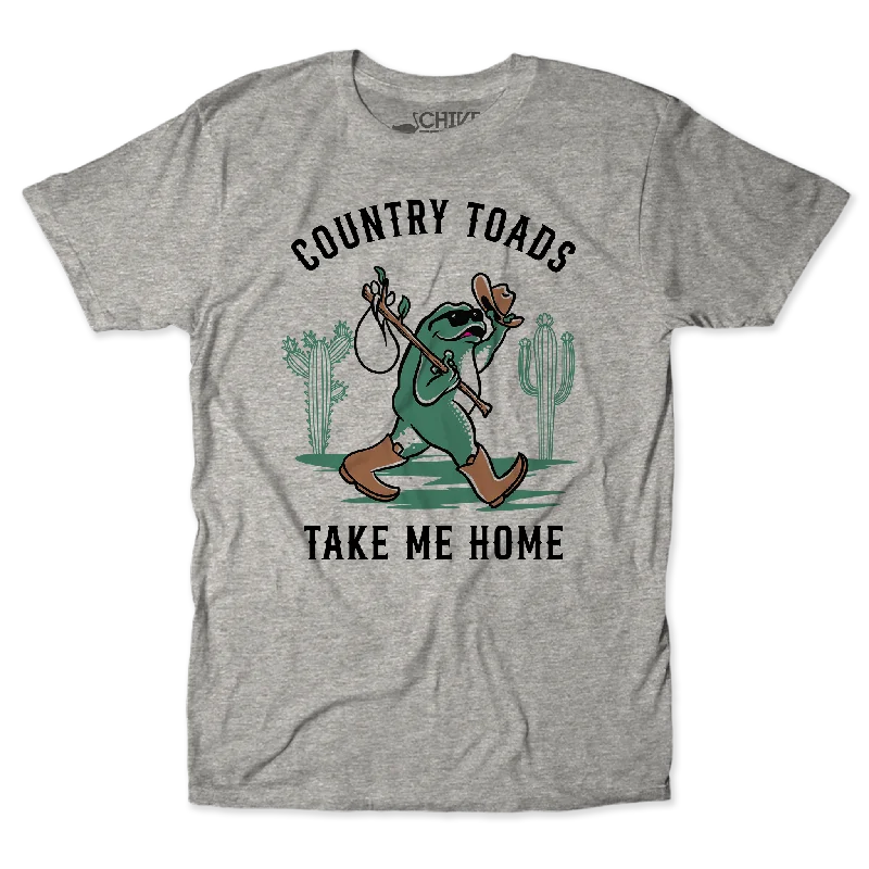 Colorful Graphic T-Shirts-Country Toads Take Me Home Unisex Tee