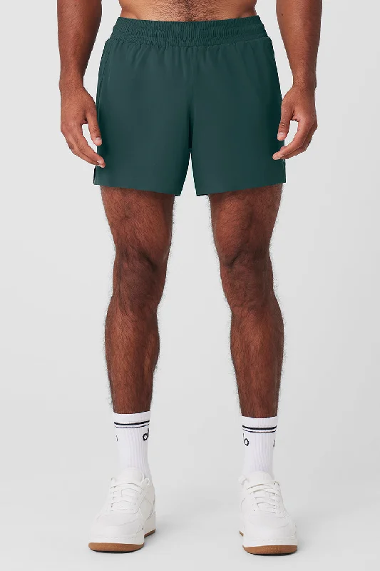 Gym Shorts-5" Adapt Running Short - Midnight Green