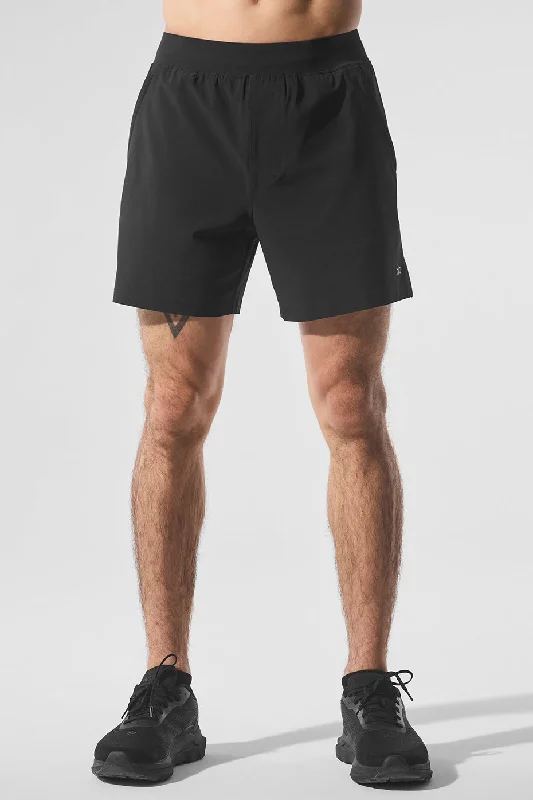 Beach Vacation Shorts-5" Repetition Short - Black