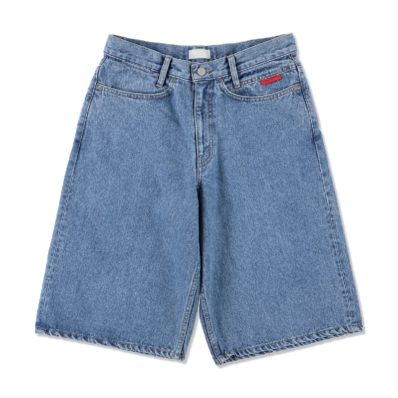 Slim Fit Chino Shorts-JEAN DENIM SHORT(BLUE)