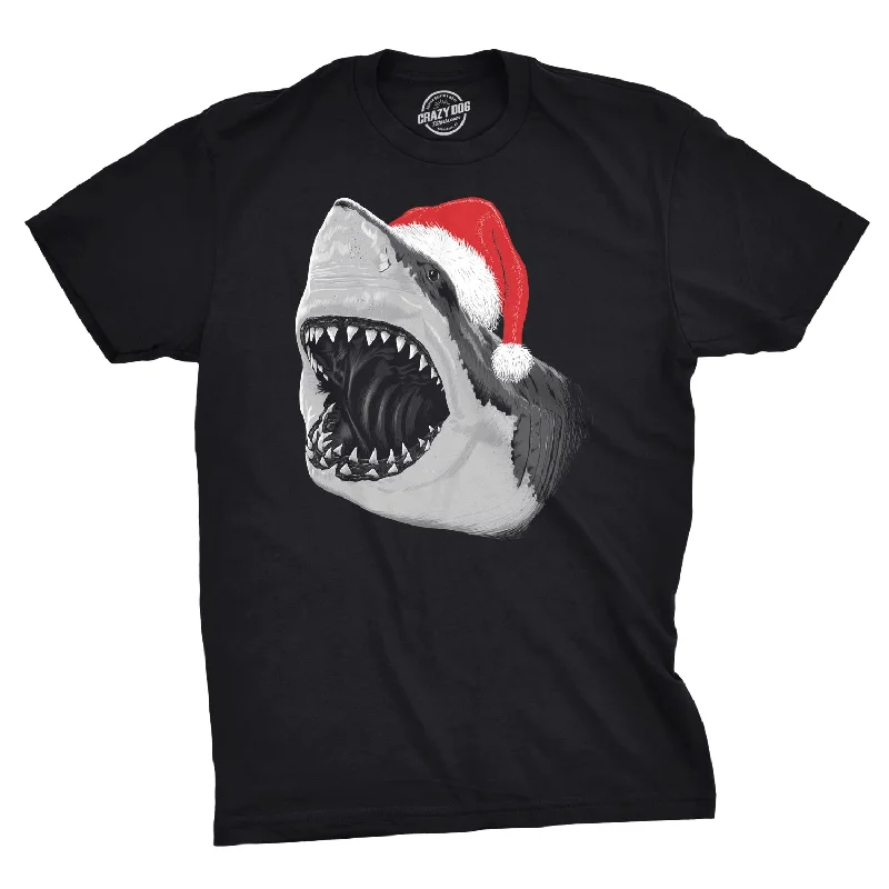 Streetwear Graphic T-Shirts-Santa Jaws Men's T Shirt