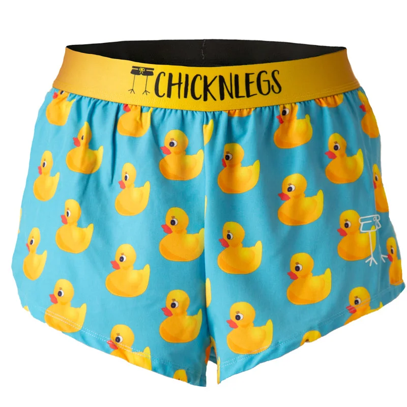 Comfortable Yoga Shorts-Men's Rubber Ducky 2" Split Shorts