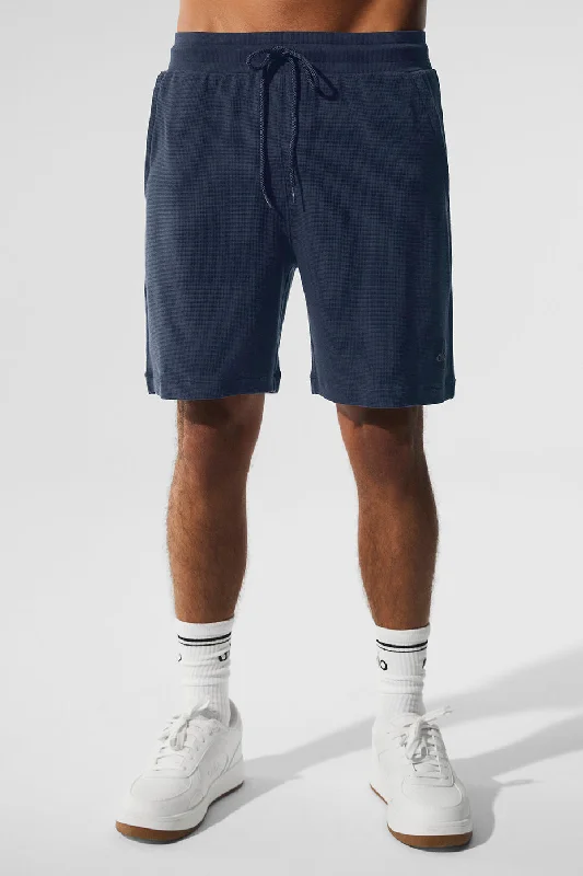 Gym Shorts-7" Micro Waffle Fast Break Short - Navy