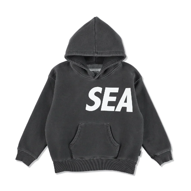 Long Sleeve Hoodies-SMOOTHY x WDS SEA PIGMENT HOODIE