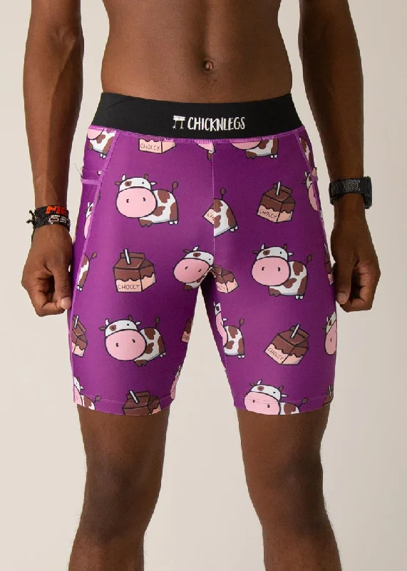 Women’s Outdoor Shorts-Men's Choccy Cows 8" Half Tights