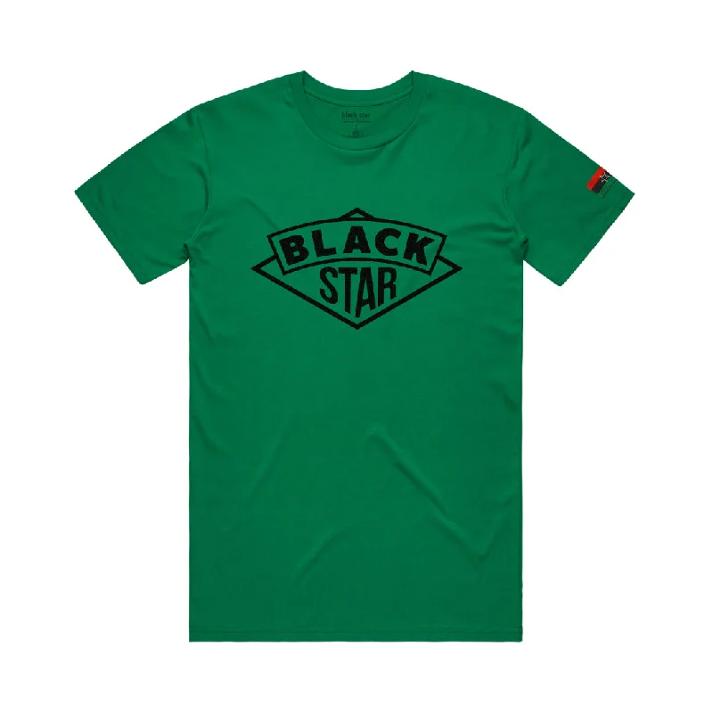 Cool Men’s T-Shirts-Black Star - Icon Shirt (Green)