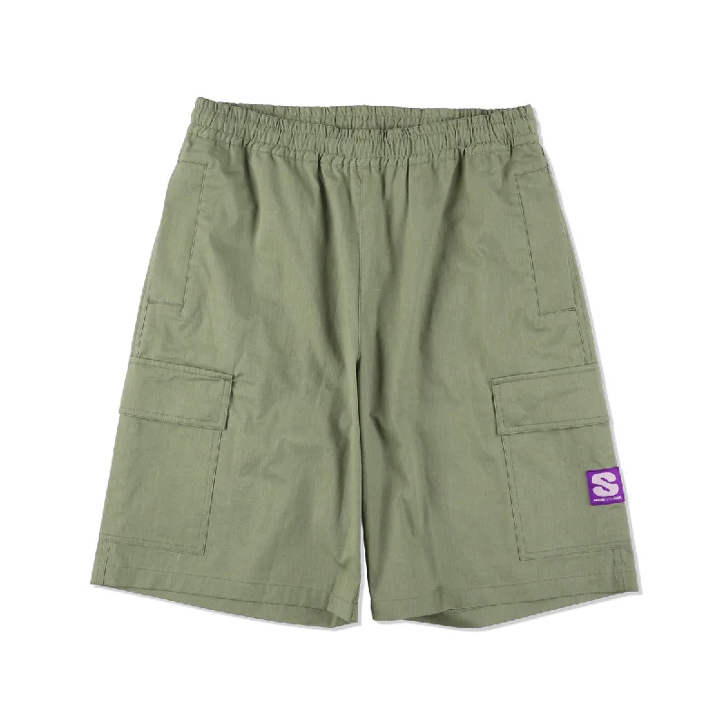 Summer Athletic Shorts-Dusty Field Cargo Short