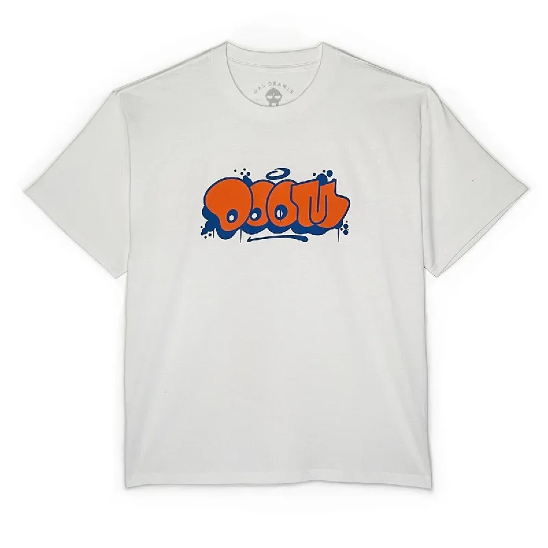 T-Shirts With Quotes-MF DOOM - THROW SHIRT (BLUE & ORANGE)