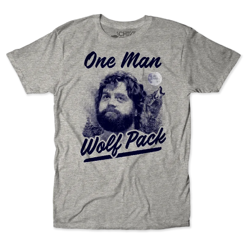 Print-On-Demand T-Shirts-One Man Wolf Pack Unisex Tee